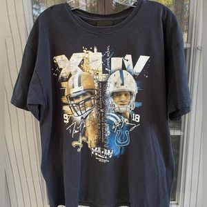 2010 Saints vs Colts Super Bowl Reebok T
